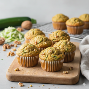 The Best Zucchini muffins with fresh apples 